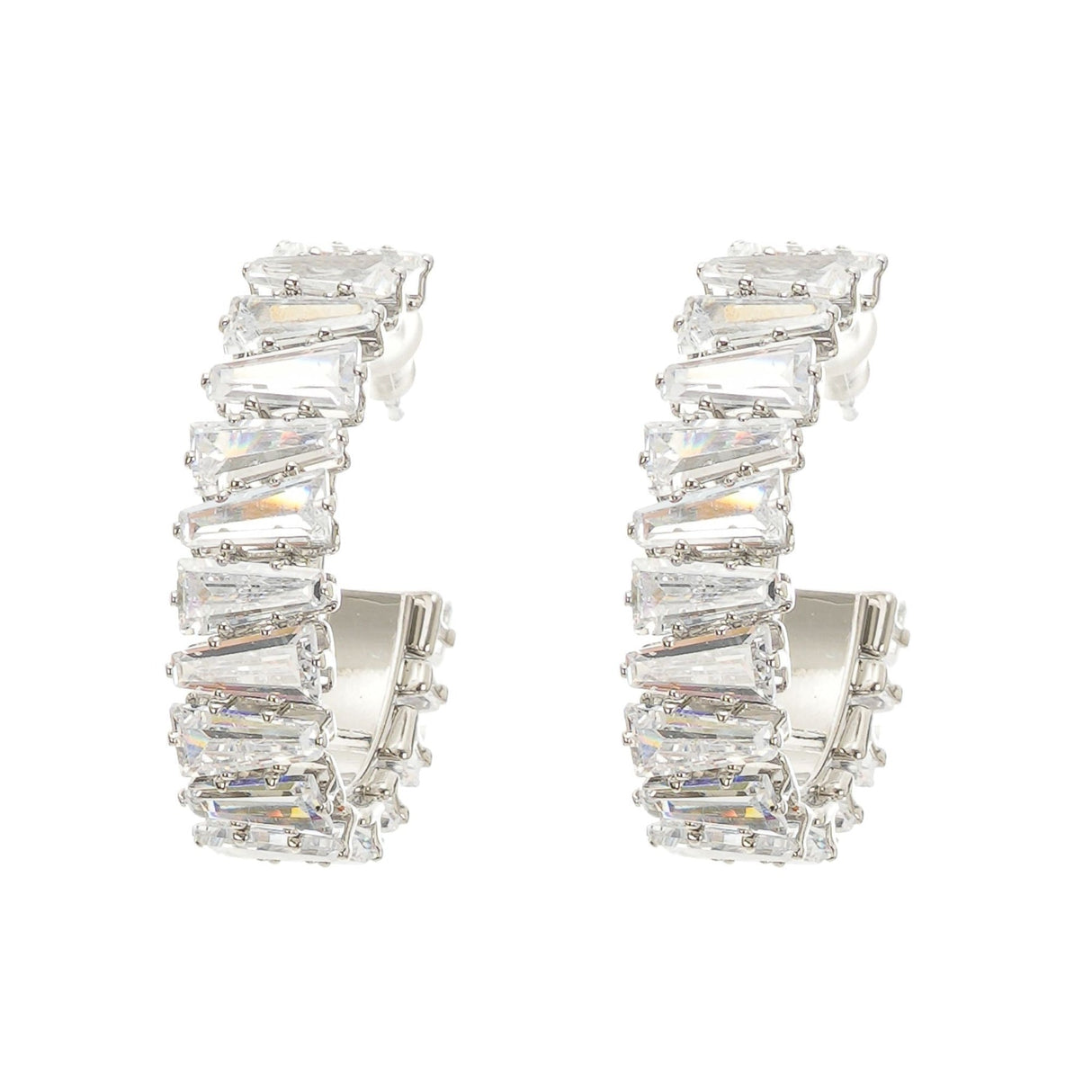 Ysabella crystal - embellished hoop earrings