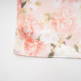Yvette pink floralprint satin maxi dress
