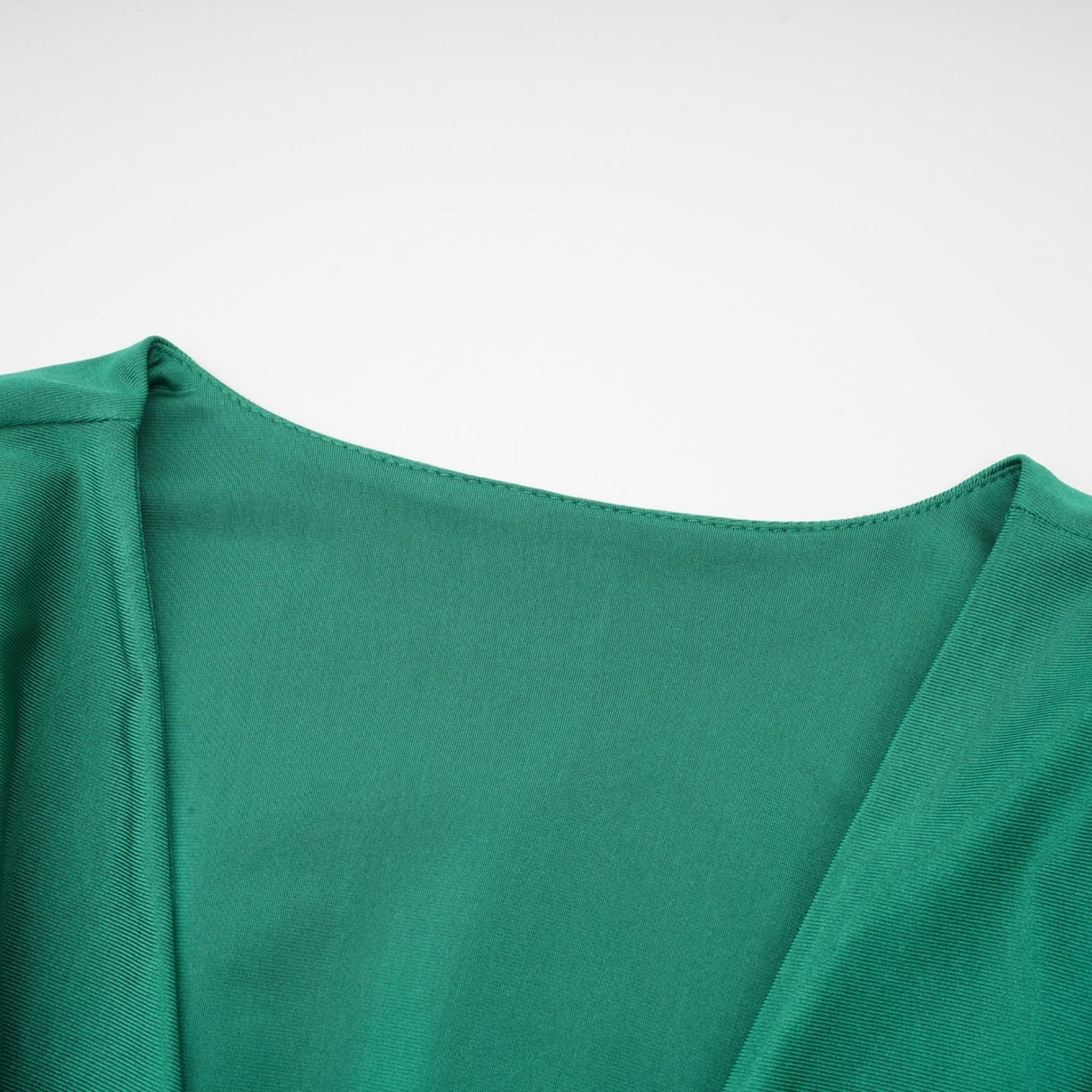 Yvette ruched Vneck mini dress