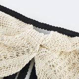 Yvette stretch knitted top  skirt matching set