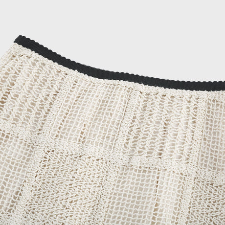 Yvette stretch knitted top  skirt matching set