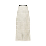 Yvette stretch knitted top  skirt matching set