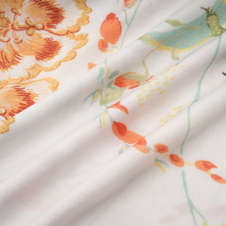 Yvonne Vneck floralprint embellished blouse