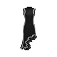 Zaira Mini Dress Floral Panel Round Neck Feminine Touch