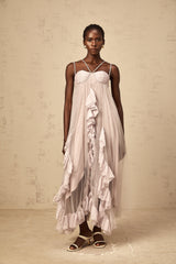 Zaylee Maxi Dress Light Purple Layered Ruffles
