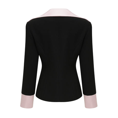 Zelda Jacket & Skirt Pink Black Matching Set