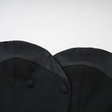 Zephyra black lacedetail mini dress