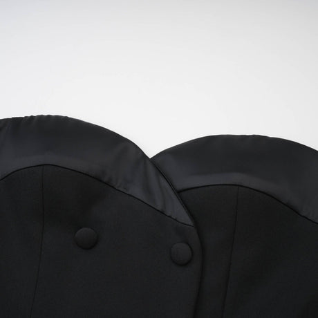 Zephyra black lacedetail mini dress