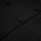 Zephyra black lacedetail mini dress