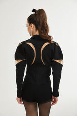 Zita Jacket with Corset Style & Mesh Panels