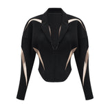 Zita Jacket with Corset Style & Mesh Panels