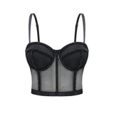 Zoe Corset Top with Embellished Details & Spaghetti Straps