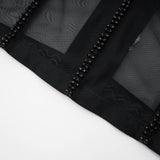 Zoe Corset Top with Embellished Details & Spaghetti Straps