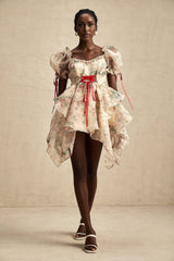 Zuri Mini Dress Sweetheart Neck Floral Print Mini Length