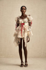 Zuri Mini Dress Sweetheart Neck Floral Print Mini Length